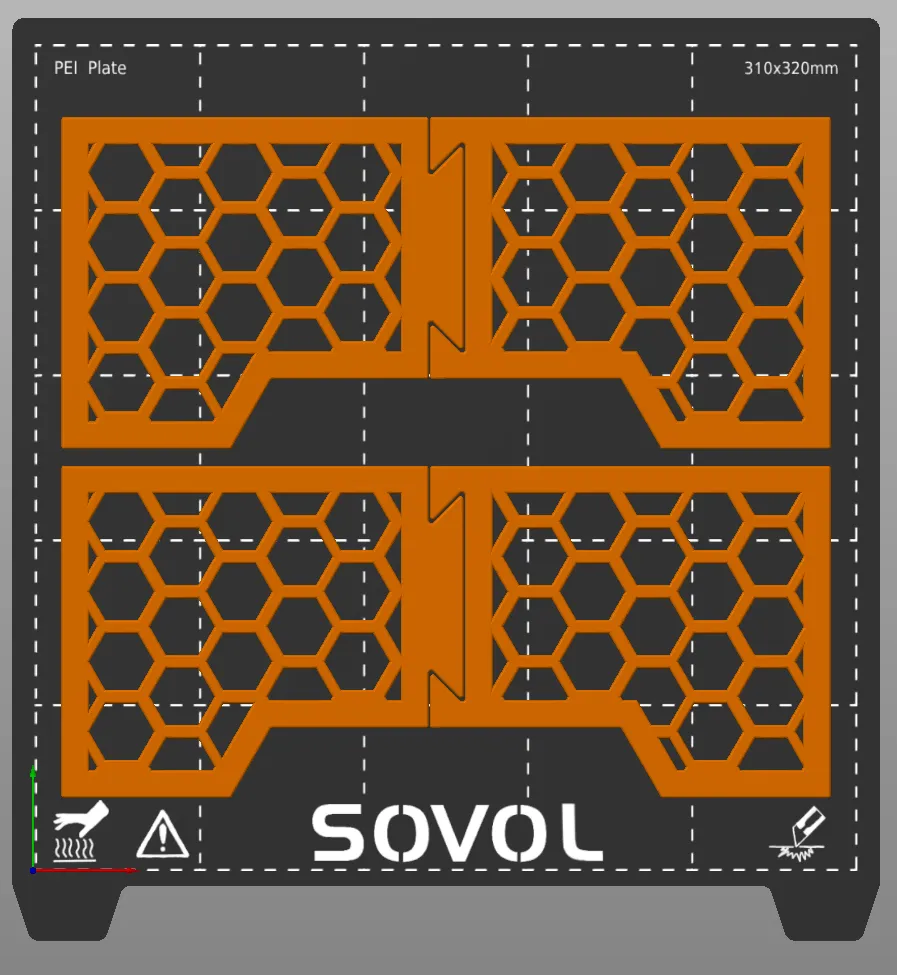Hex Monitor Stand Legs