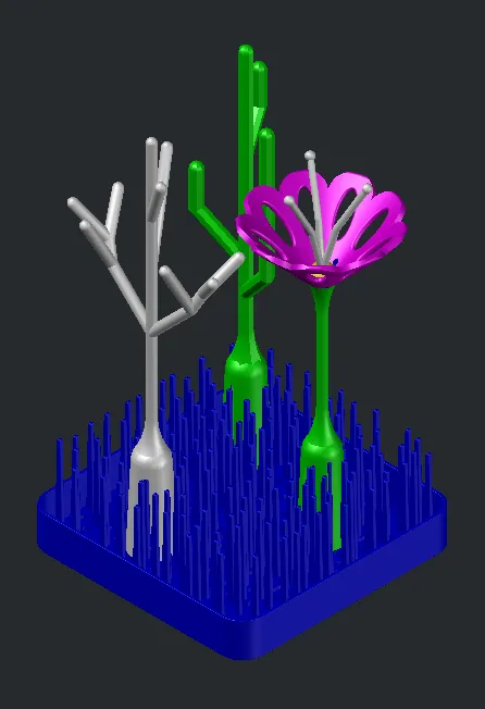 Giá Phơi Thảo "Kiểu" Boon - Đế Phơi Khô Trên Mặt Bếp Kèm Phụ Kiện