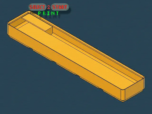 Hộp 1x5x2.5 | Nhãn dán | Gridfinity | Dụng cụ Sắp xếp Bàn làm việc | In theo lựa chọn