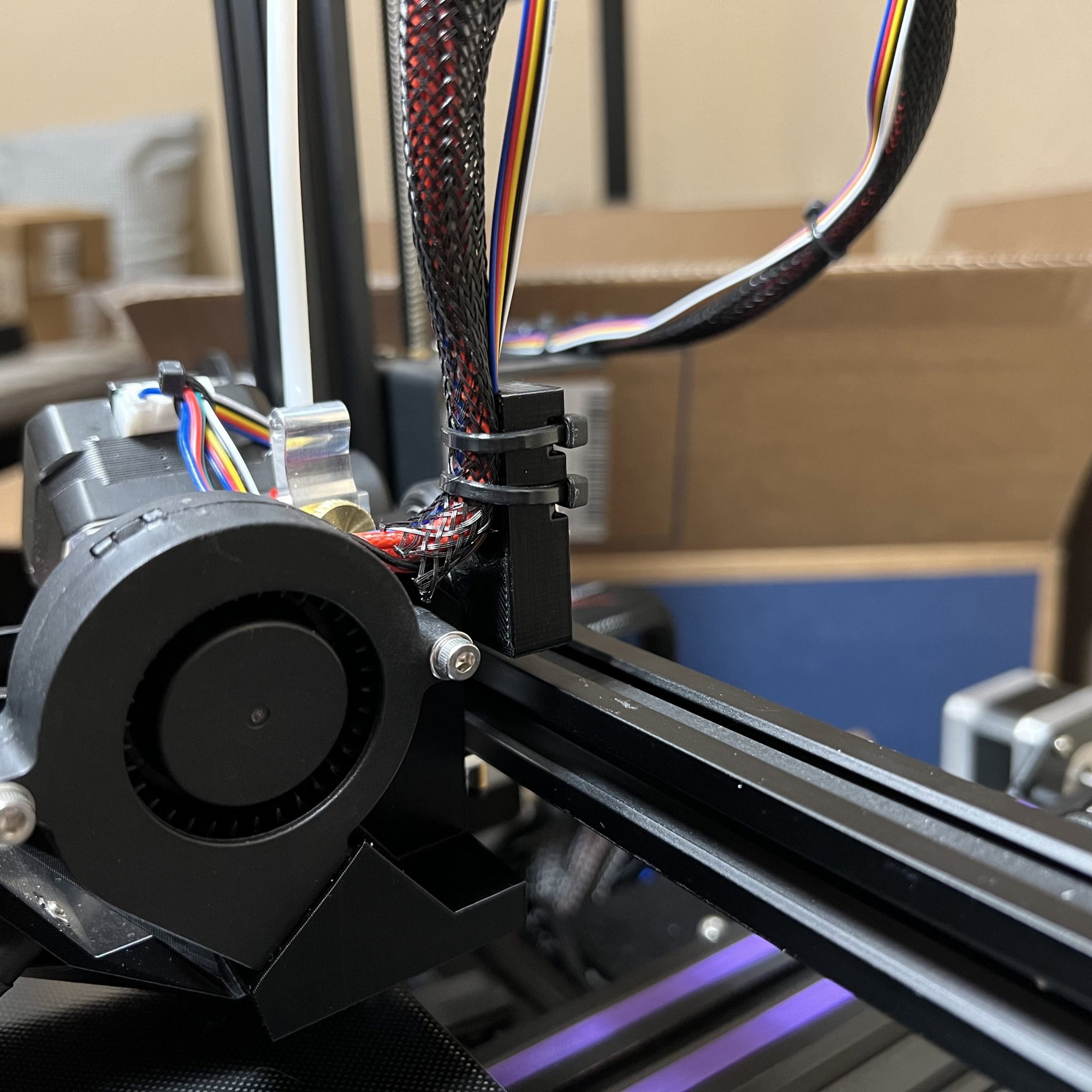 Wire Management Bracket with ADXL345 Mount for Micro Swiss NG