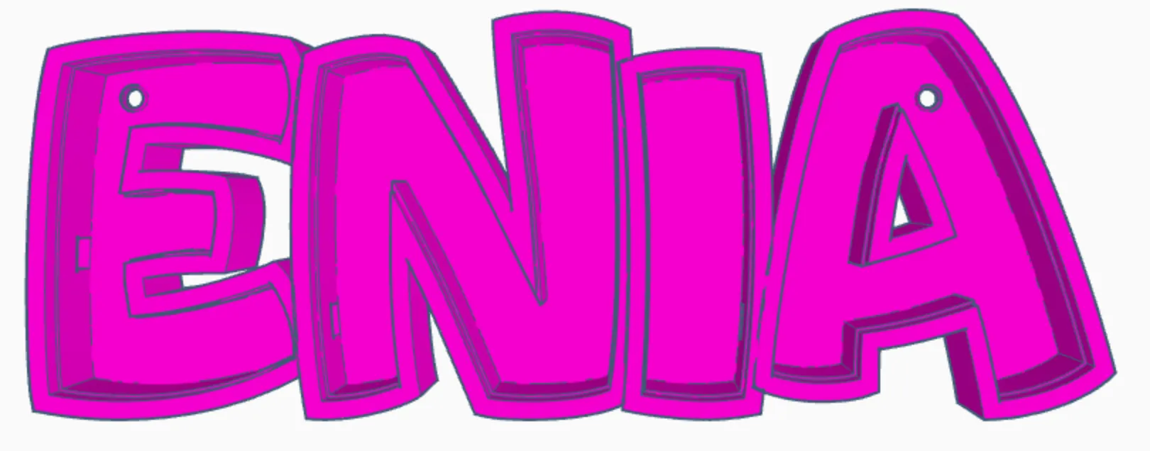 Tiêu đề ENIA LED- Namenslampe Đèn tên Tóm tắt ENIA als druckbare