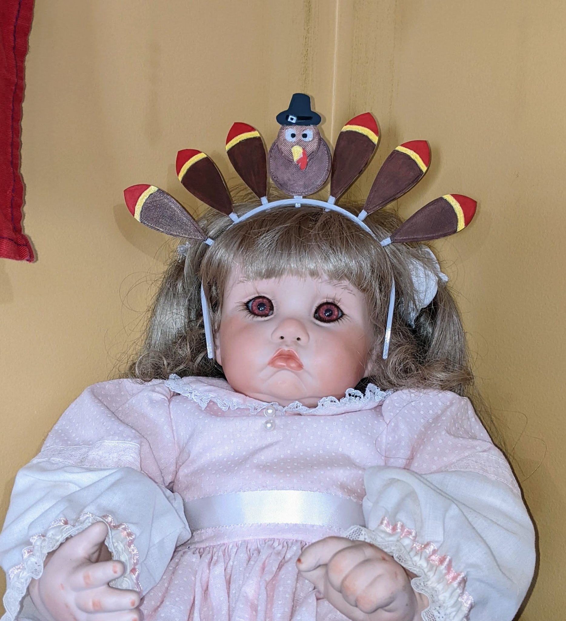 Băng Đô Gà Tây Lễ Tạ Ơn (Cỡ Búp Bê)