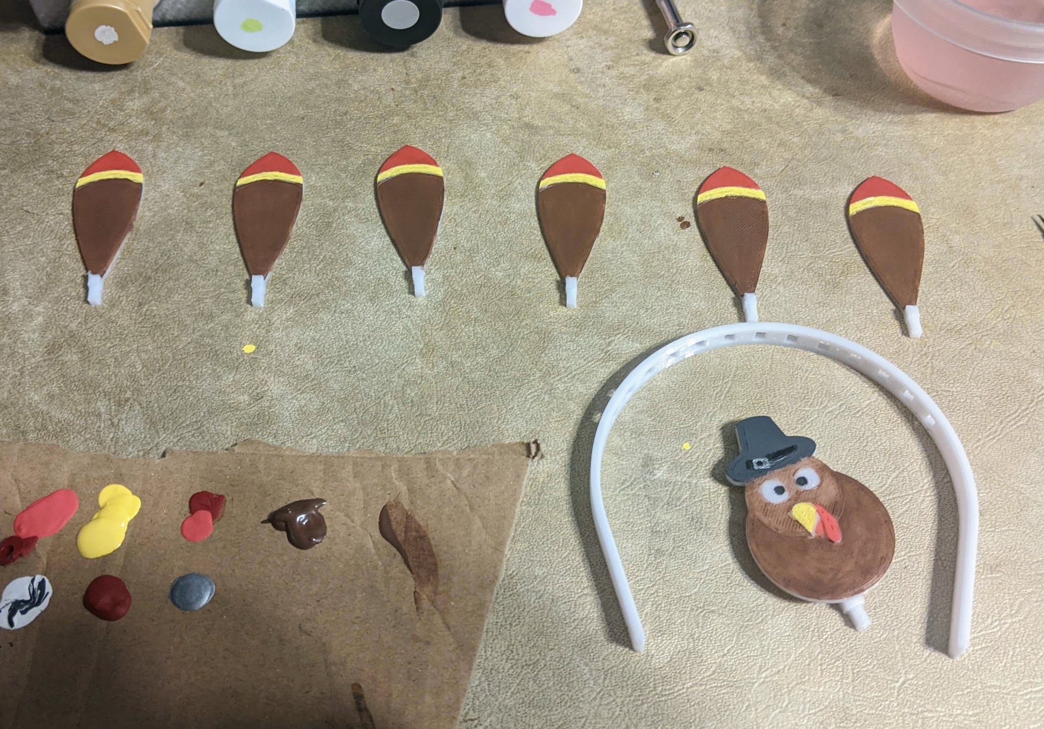 Băng Đô Gà Tây Lễ Tạ Ơn (Cỡ Búp Bê)