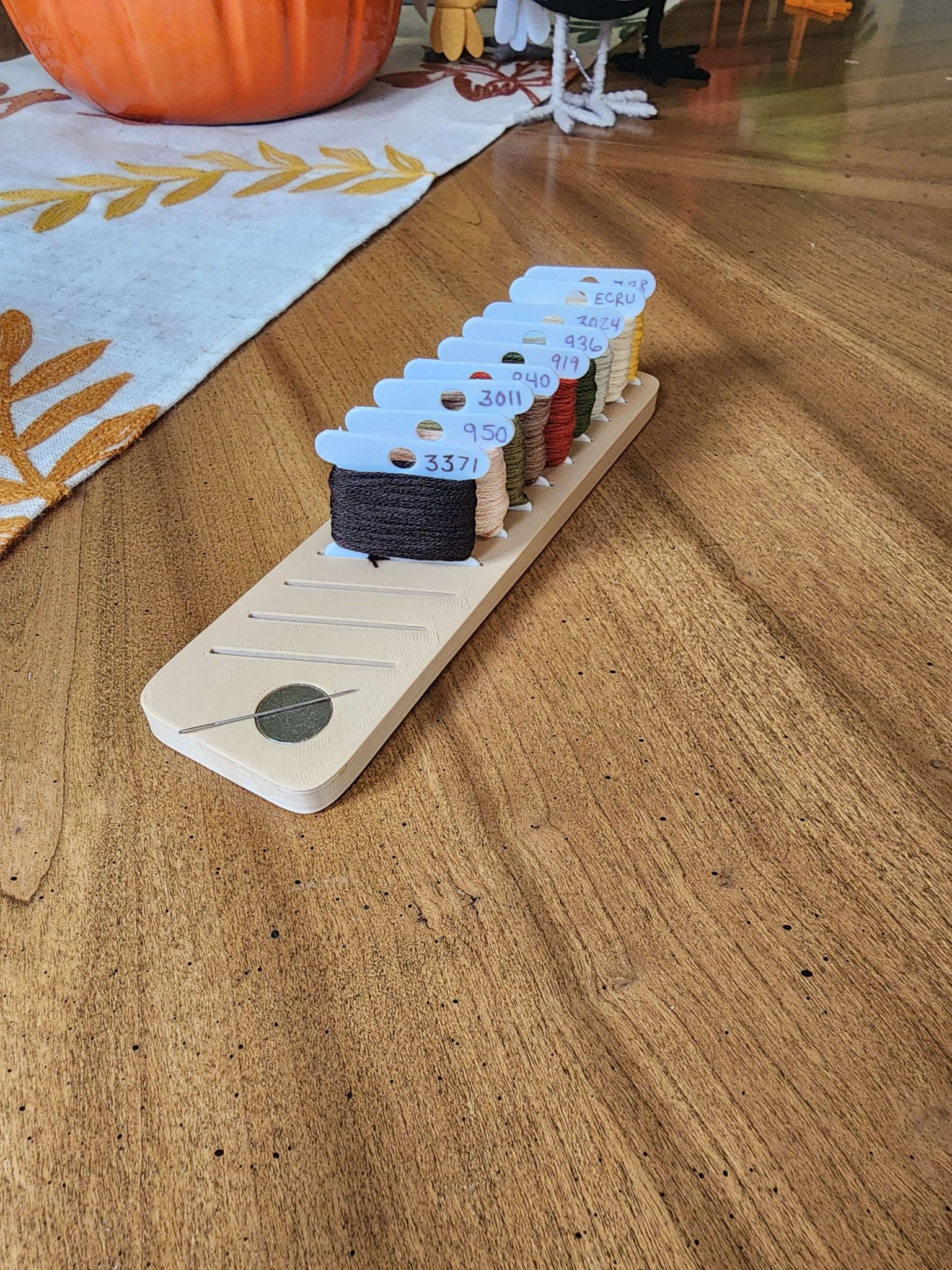 Stitching Floss Bobbin and Needle Holder