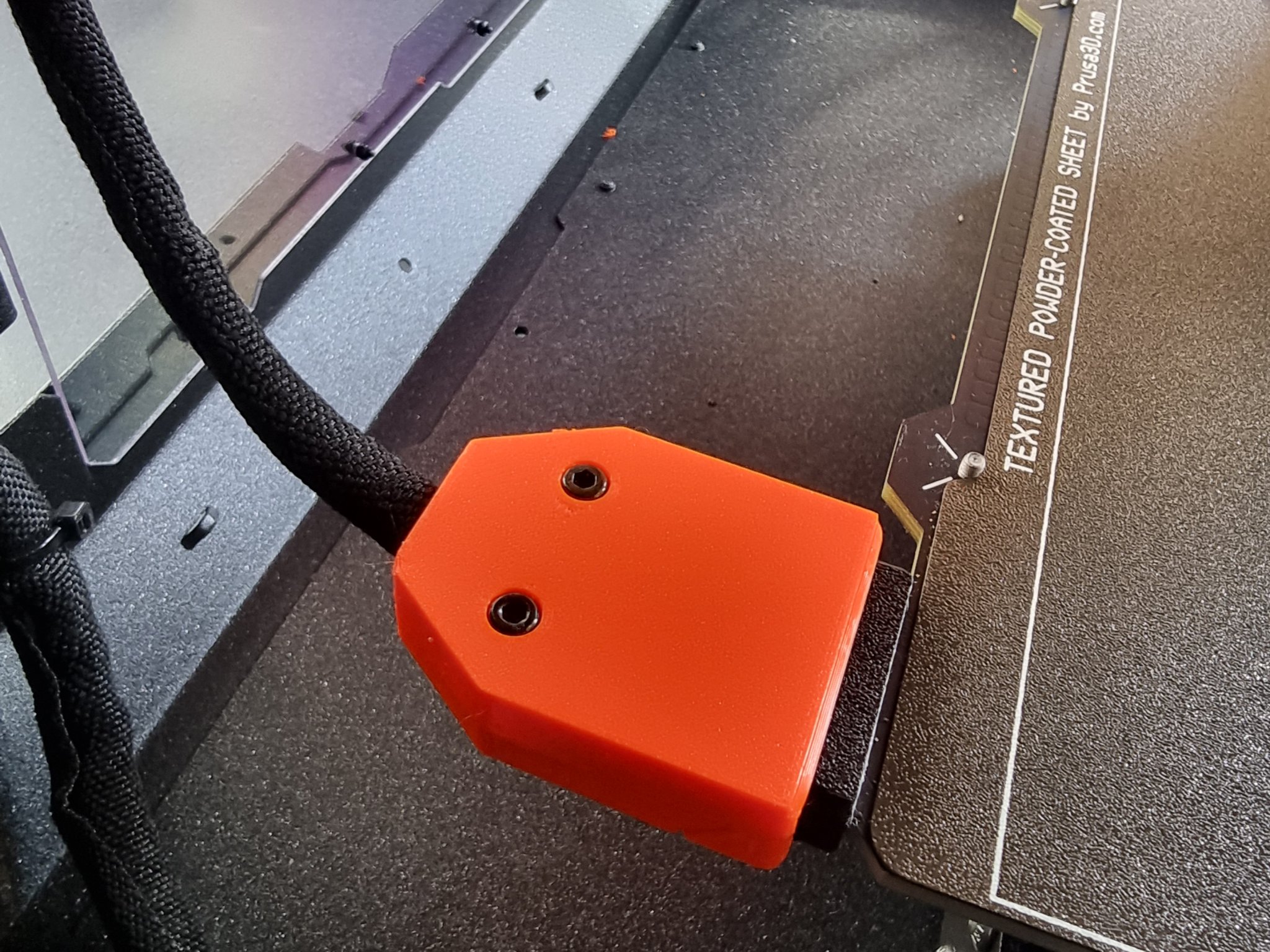 Tiêu đề Prusa MK4 Drucktisch-Kabelunterstützung Tóm tắt Knickschu