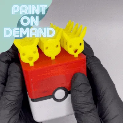 Chân đế ghim tái sử dụng Pokémon cho nhà bếp - Đơn giản, chắc chắn, kiểu pokeball