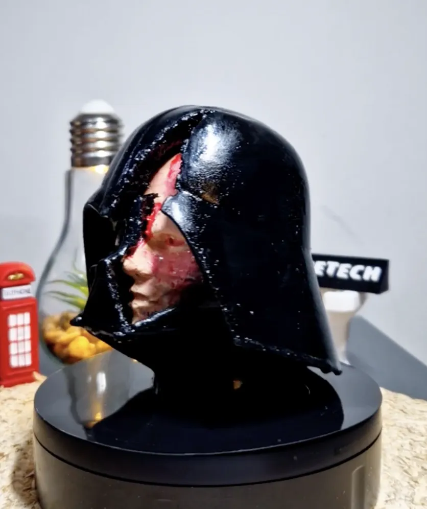 Tiêu đề Darth Vader bị hư hại trong mặt nạ Tóm tắt Bản in 3