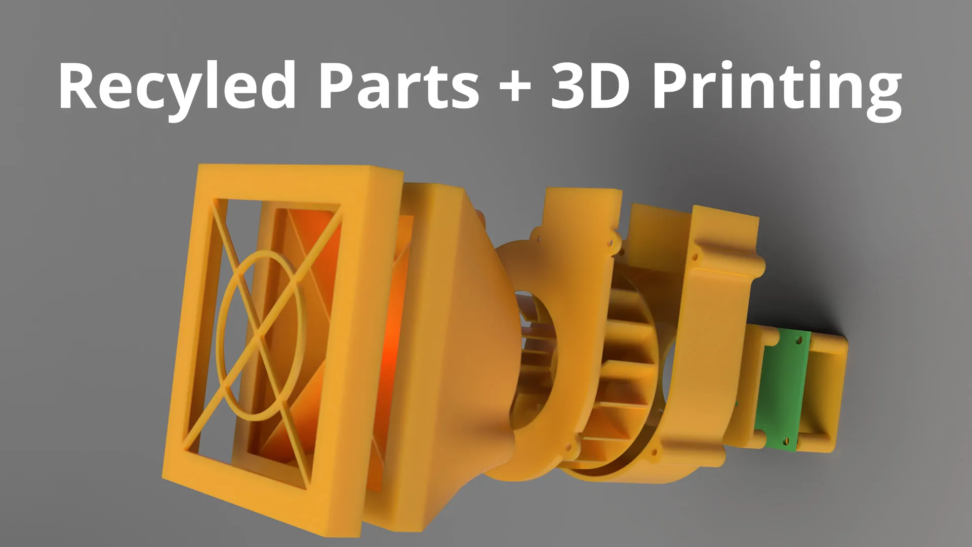 Experimental Blower Housing for a Recycled Hard Drive