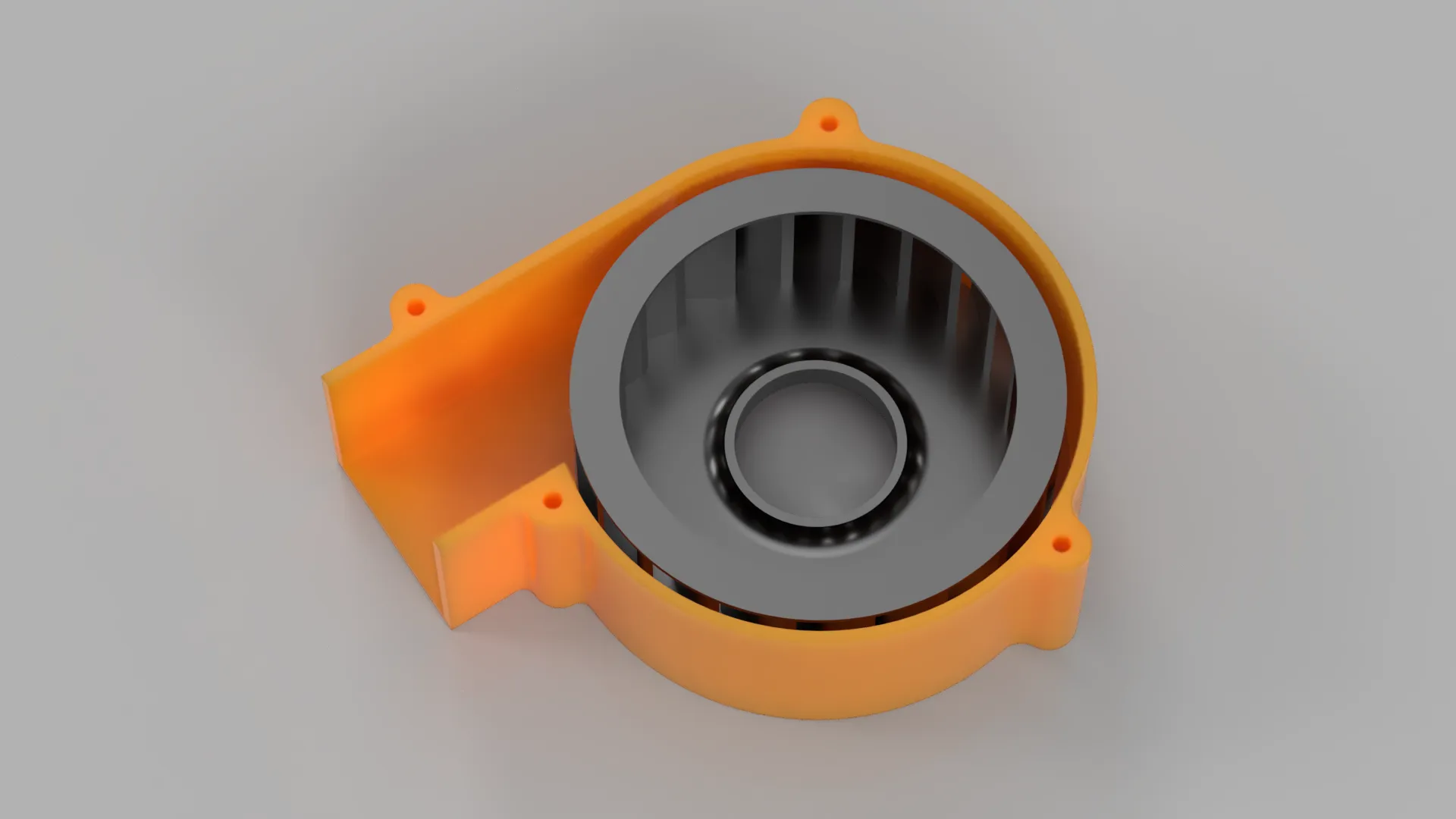 Experimental Blower Housing for a Recycled Hard Drive