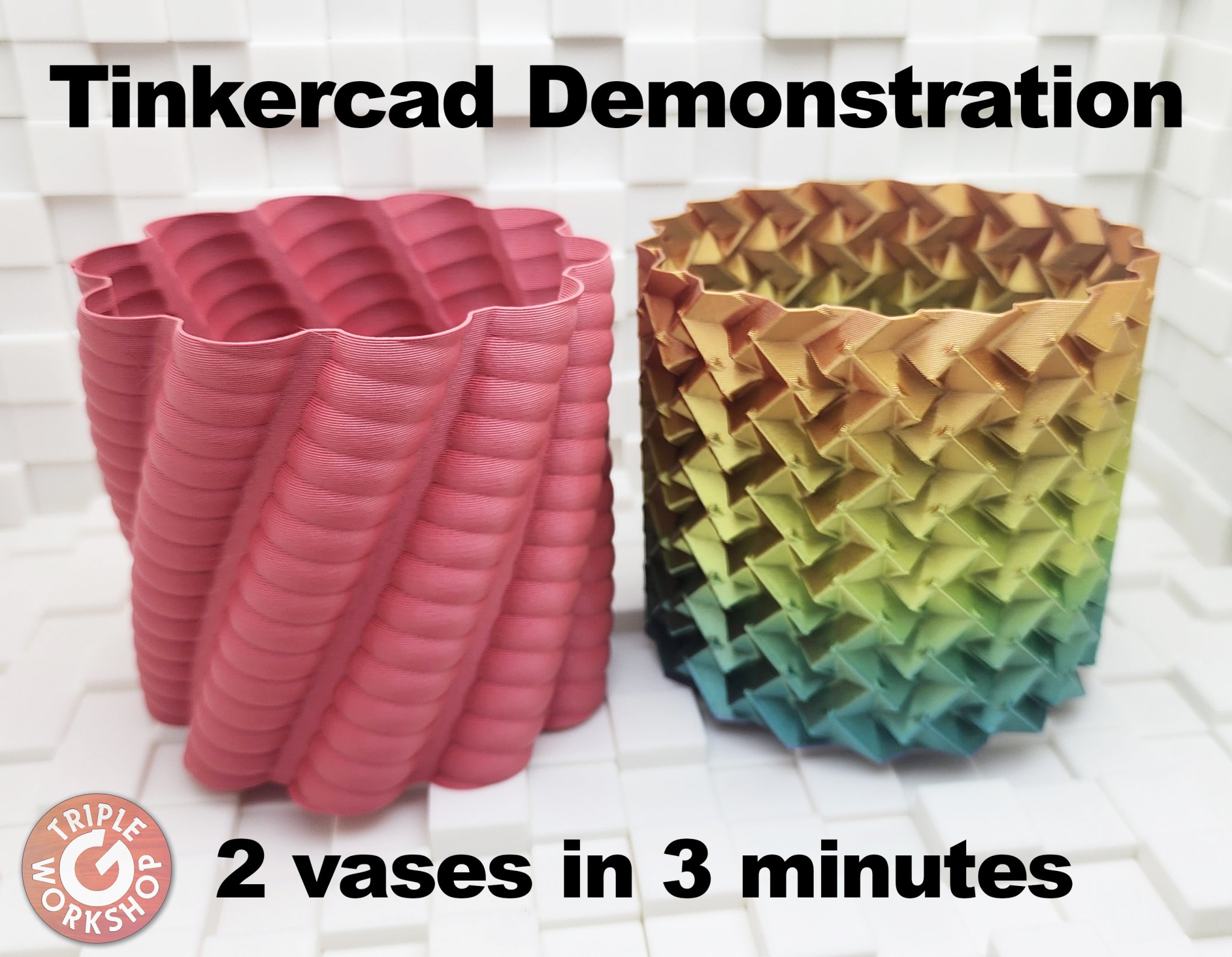 How to Make Spiral Vases - Tinkercad Demonstration