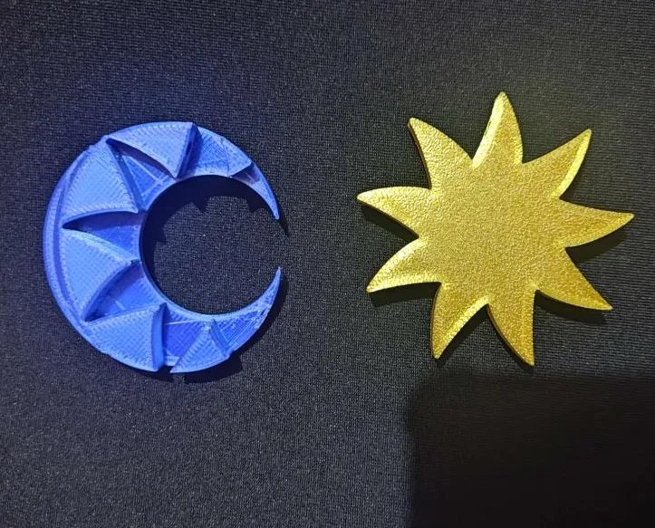 Móc khóa Cặp Đôi Mặt Trời & Mặt Trăng