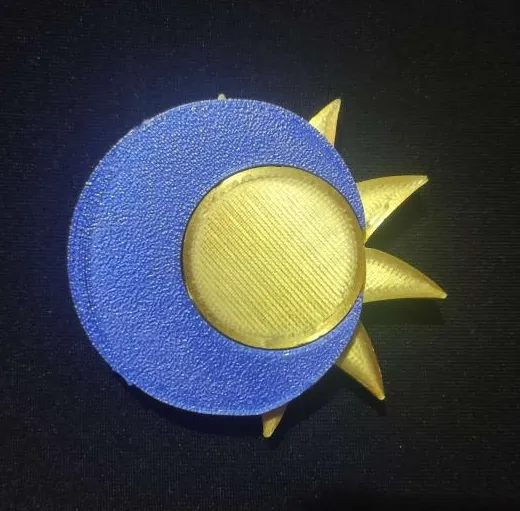 Móc khóa Cặp Đôi Mặt Trời & Mặt Trăng