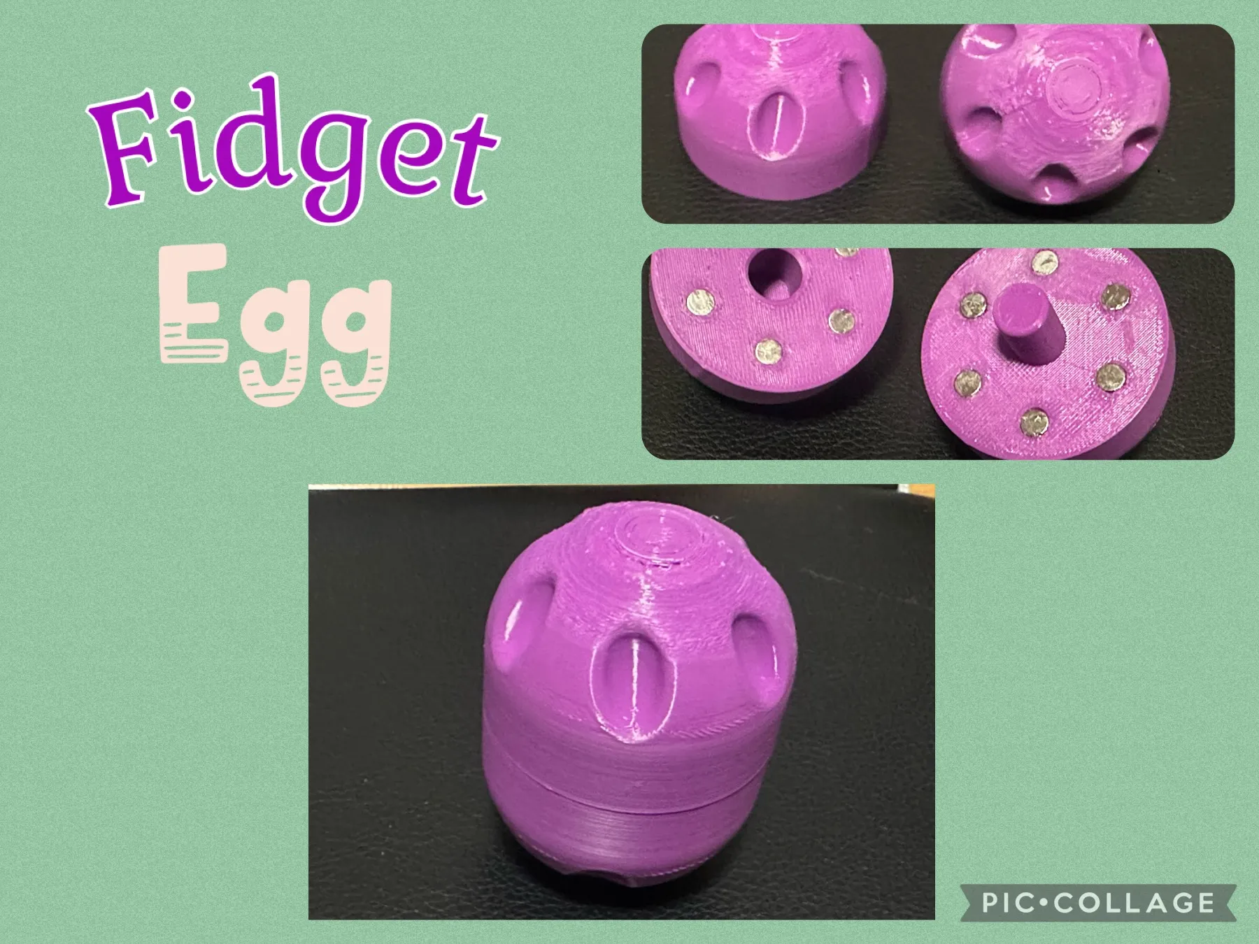 Tiêu đề Trứng làm dịu thần kinh Tổng hợp Fidget Egg in 3D mỗ