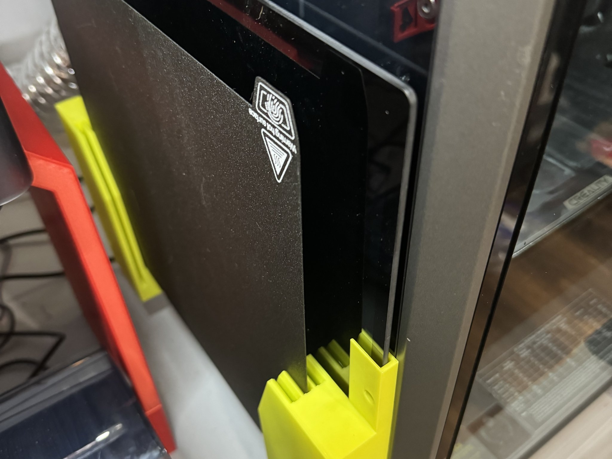 Giá đỡ kính và build plate gắn hông K1-Max