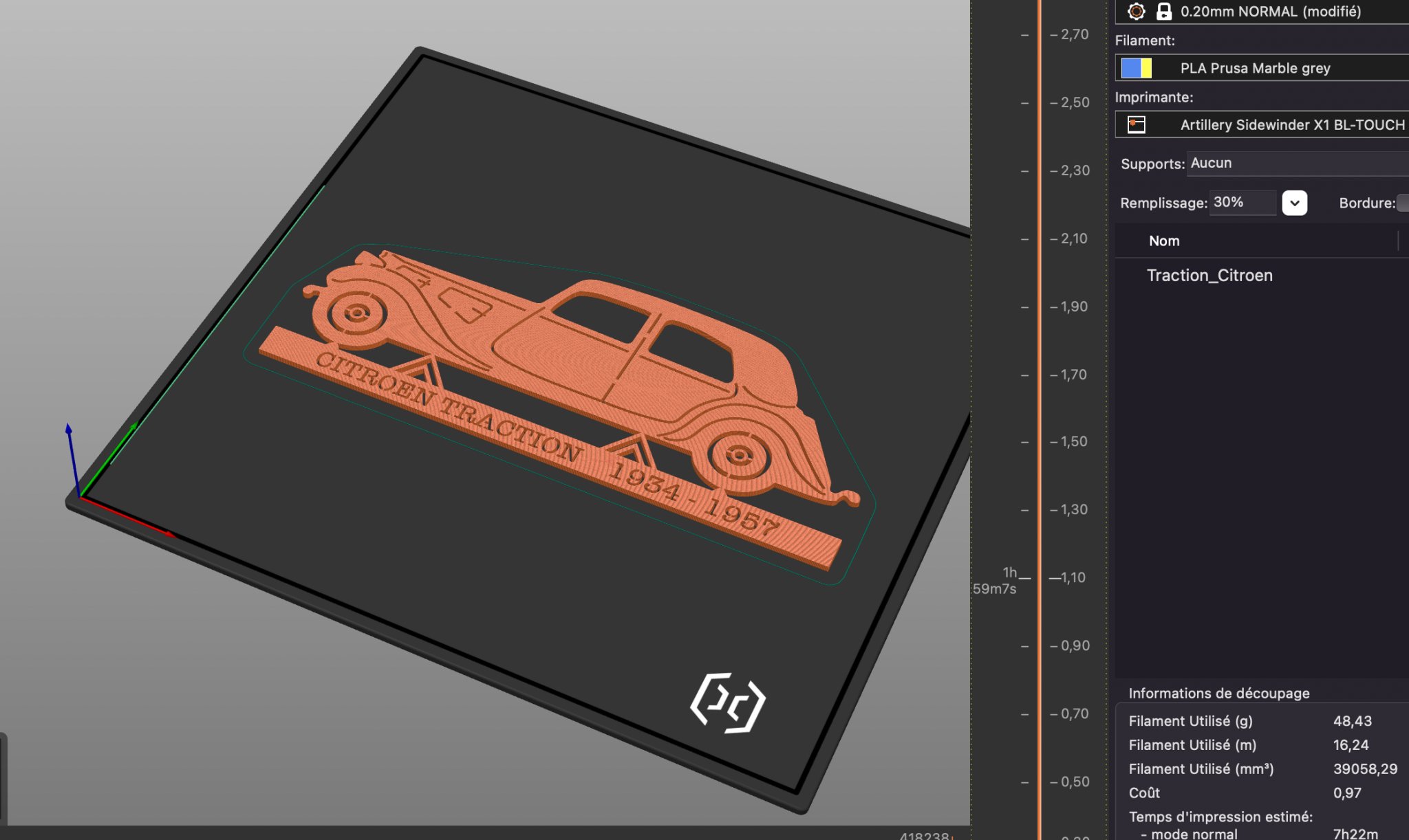 Tranh Tường Silhouette Xe Citroen Traction