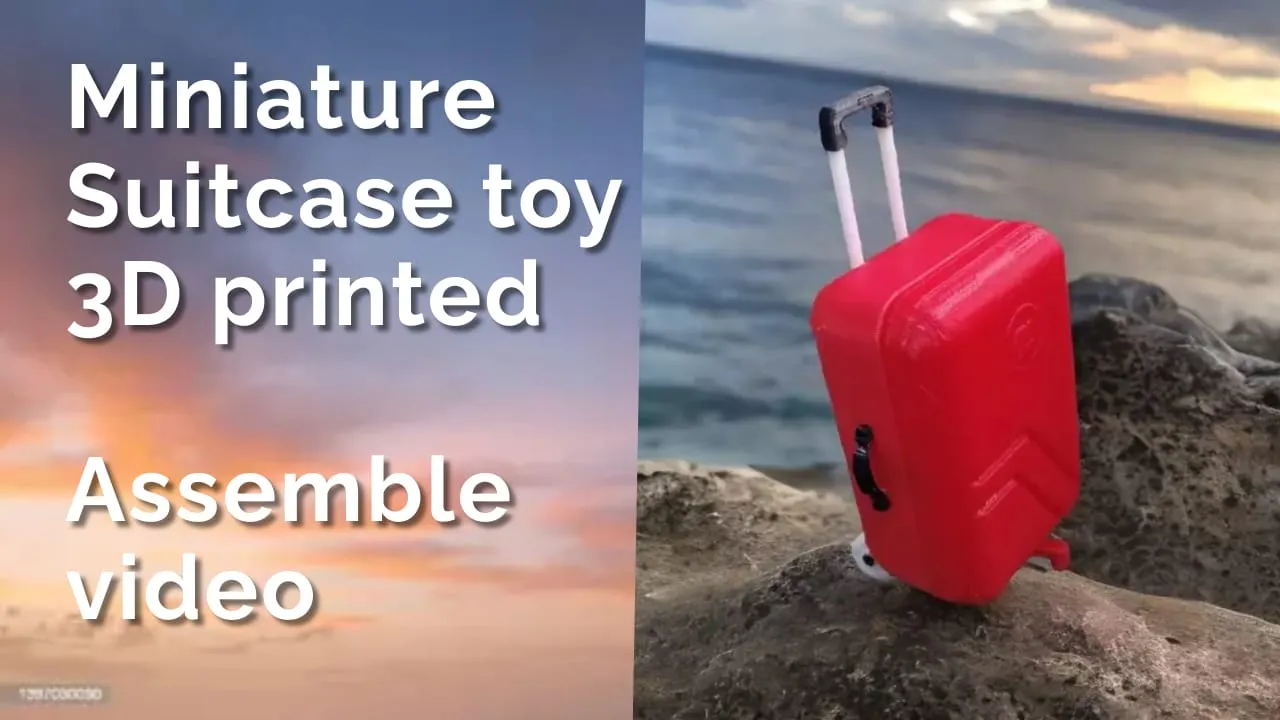 Tiêu đề Đồ chơi vali thu nhỏ in 3d Tóm tắt đồ chơi vali th