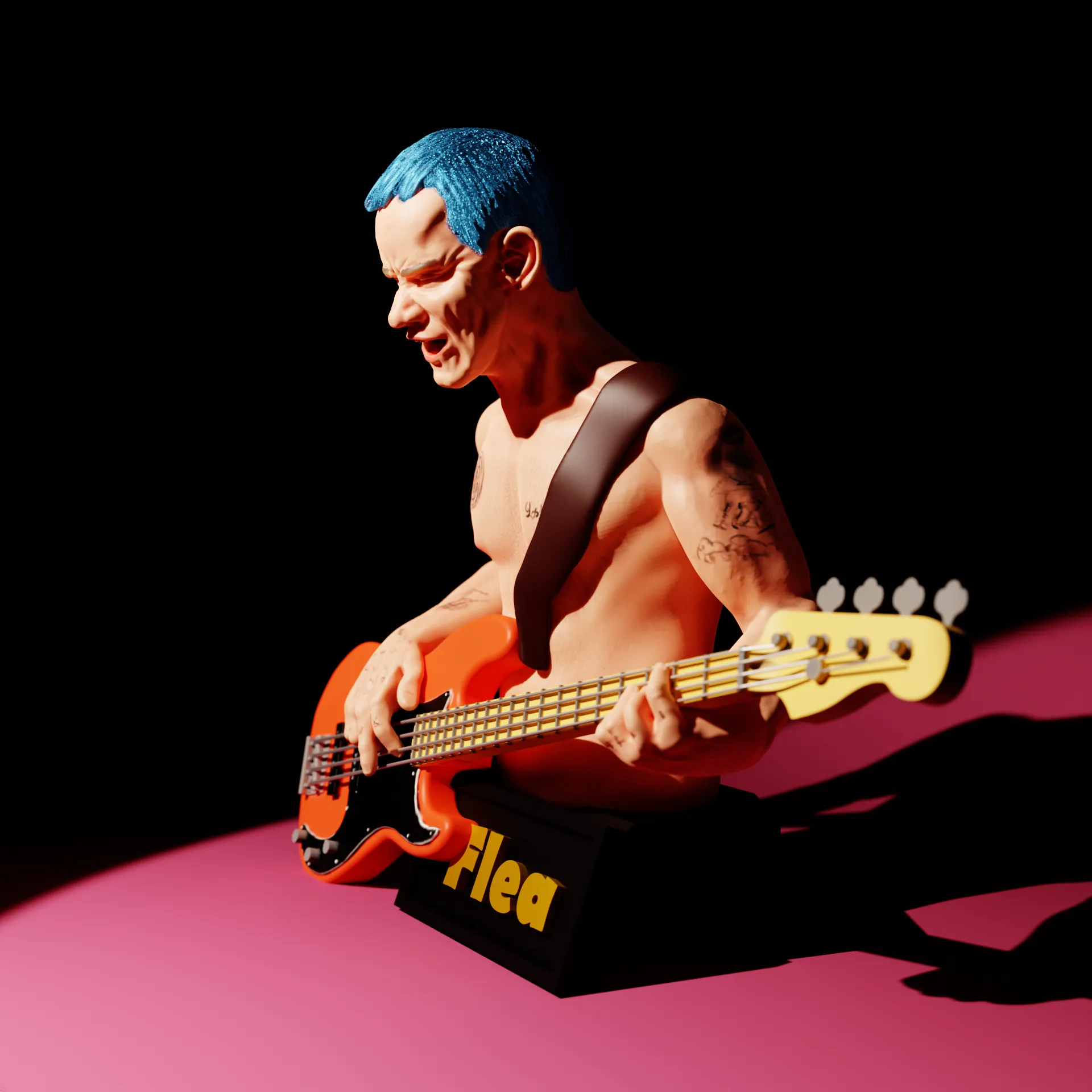 Title Fanart bức tượng bán thân của bọ chét Tóm tắt Tay bass y