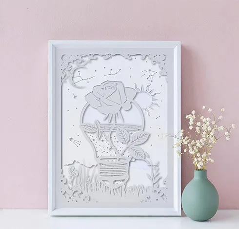 Hộp Đèn Hoa Hồng Thiên Hà