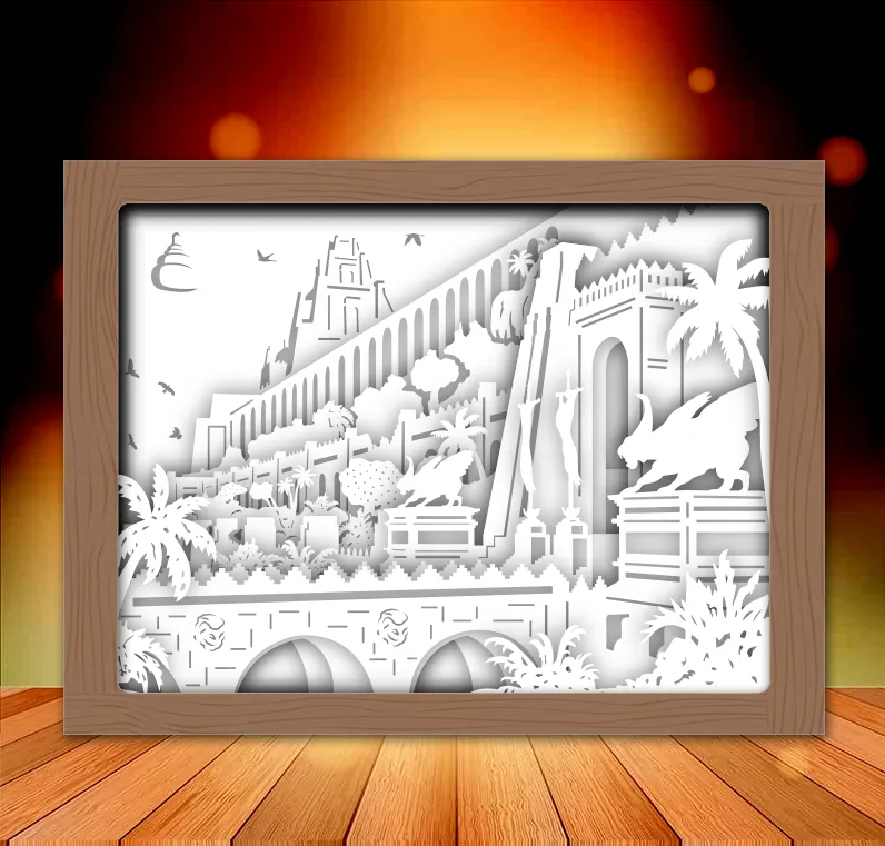 ĐènLightbox Vườn Treo Babylon