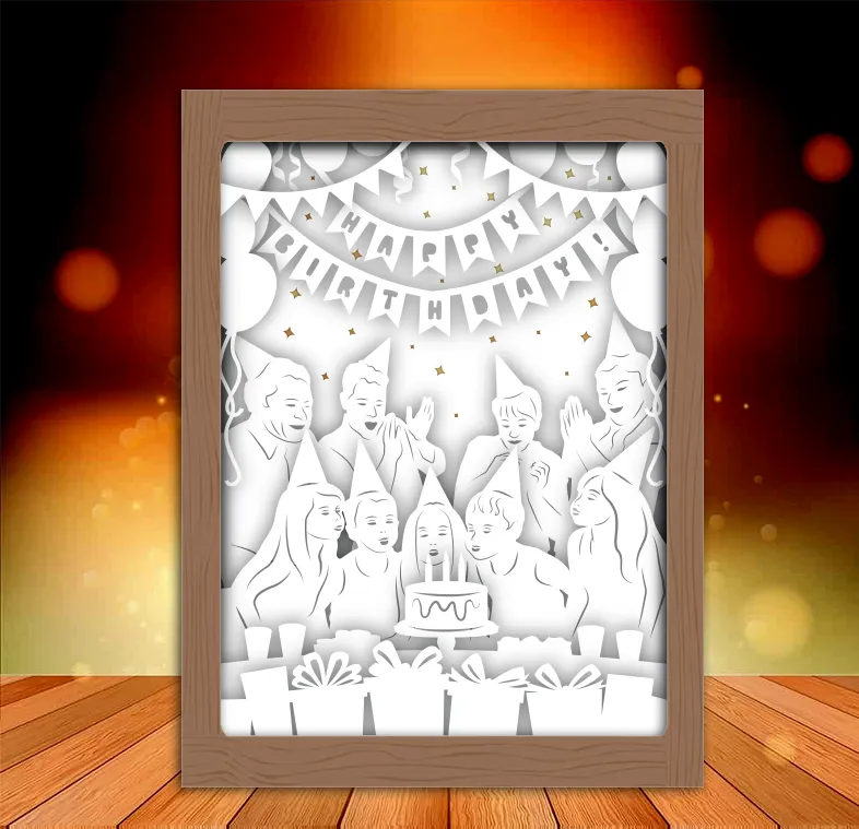 Hộp đèn Happy Birthday