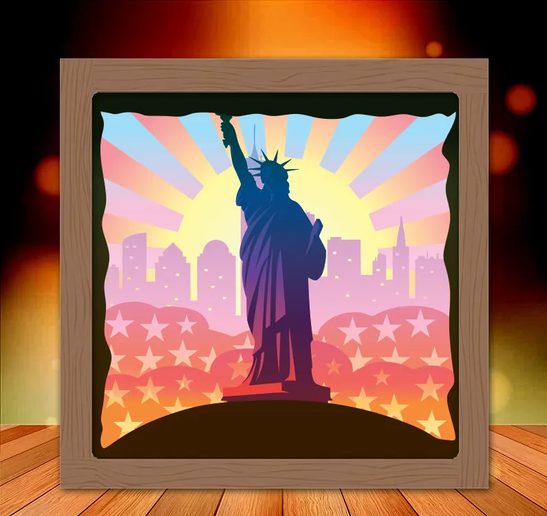 Mô hình Tượng Nữ Thần Tự Do dạng Hộp đèn