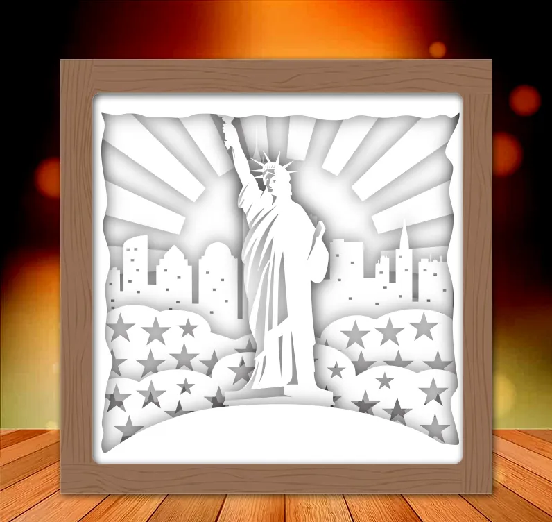 Mô hình Tượng Nữ Thần Tự Do dạng Hộp đèn