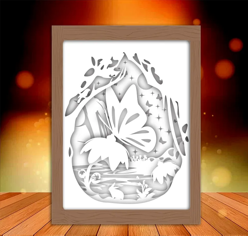 Hộp Đèn Con Bướm