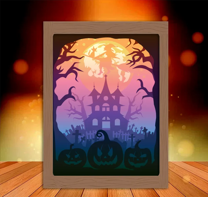 Mô hình Halloween Lightbox 12