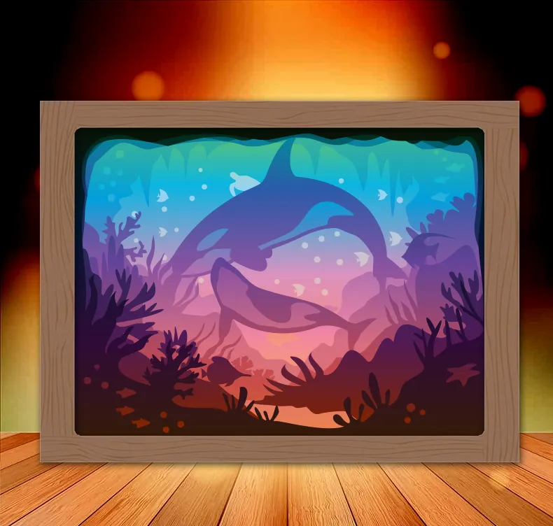 Hộp đèn cá voi Orca