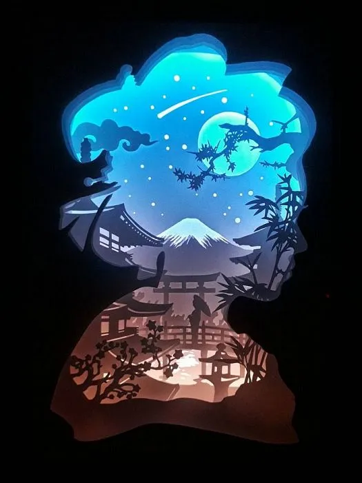 Đèn Hộp Đêm Phong Cách Nhật Bản