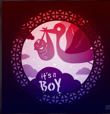 Hộp đèn "Chúc mừng con trai"