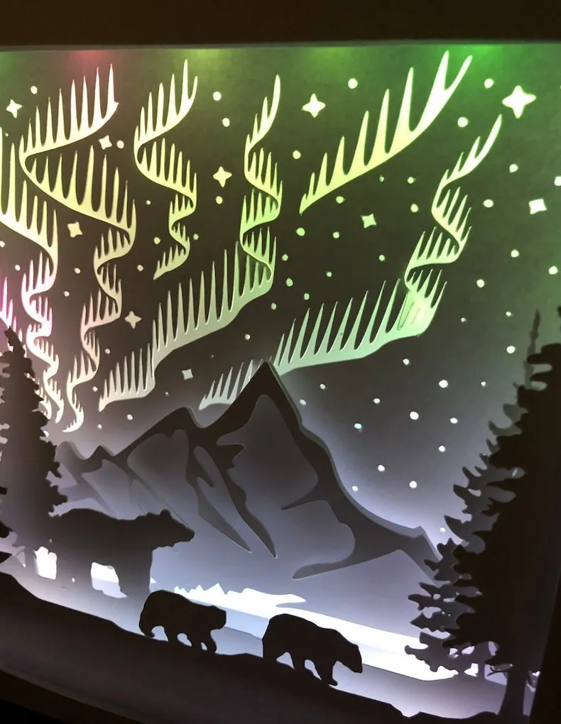 Tiêu đề Gấu Bắc Cực và hộp đèn Aurora Tóm tắt COMPRAR ILUMI