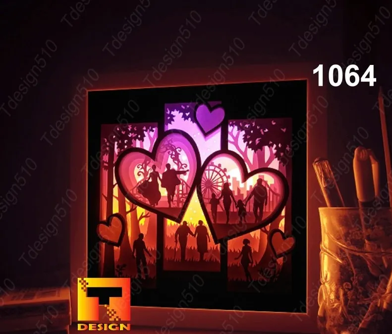 Hộp đèn "câu chuyện tình yêu"