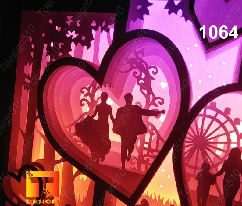 Hộp đèn "câu chuyện tình yêu"