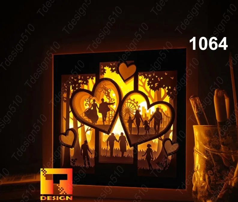 Hộp đèn "câu chuyện tình yêu"