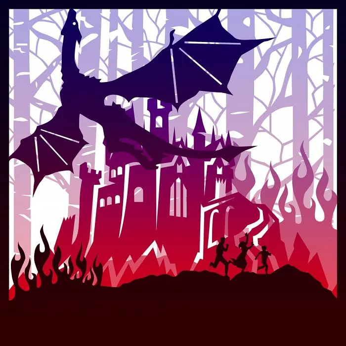 Đèn Hộp Rồng Vàng Villentretenmerth - The Witcher