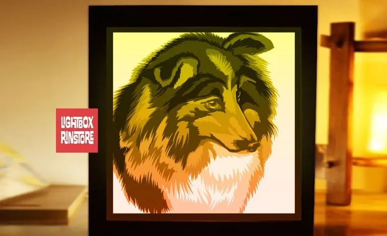 Mô hình đèn Shetland Sheep Dog