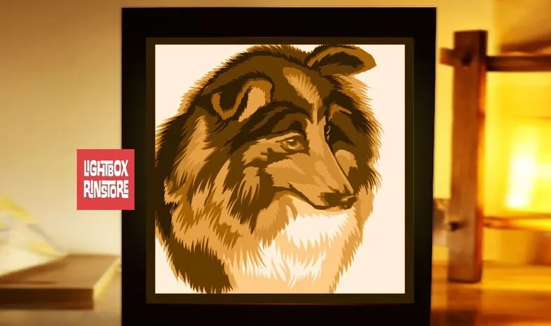 Mô hình đèn Shetland Sheep Dog