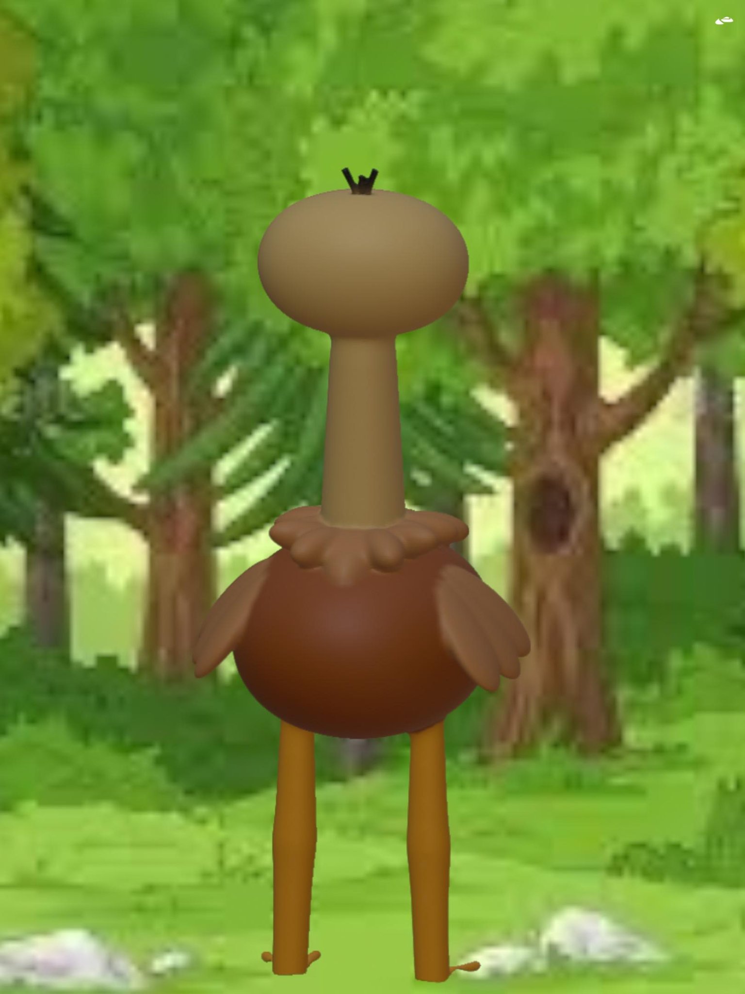 Aussie Cartoon Ostrich