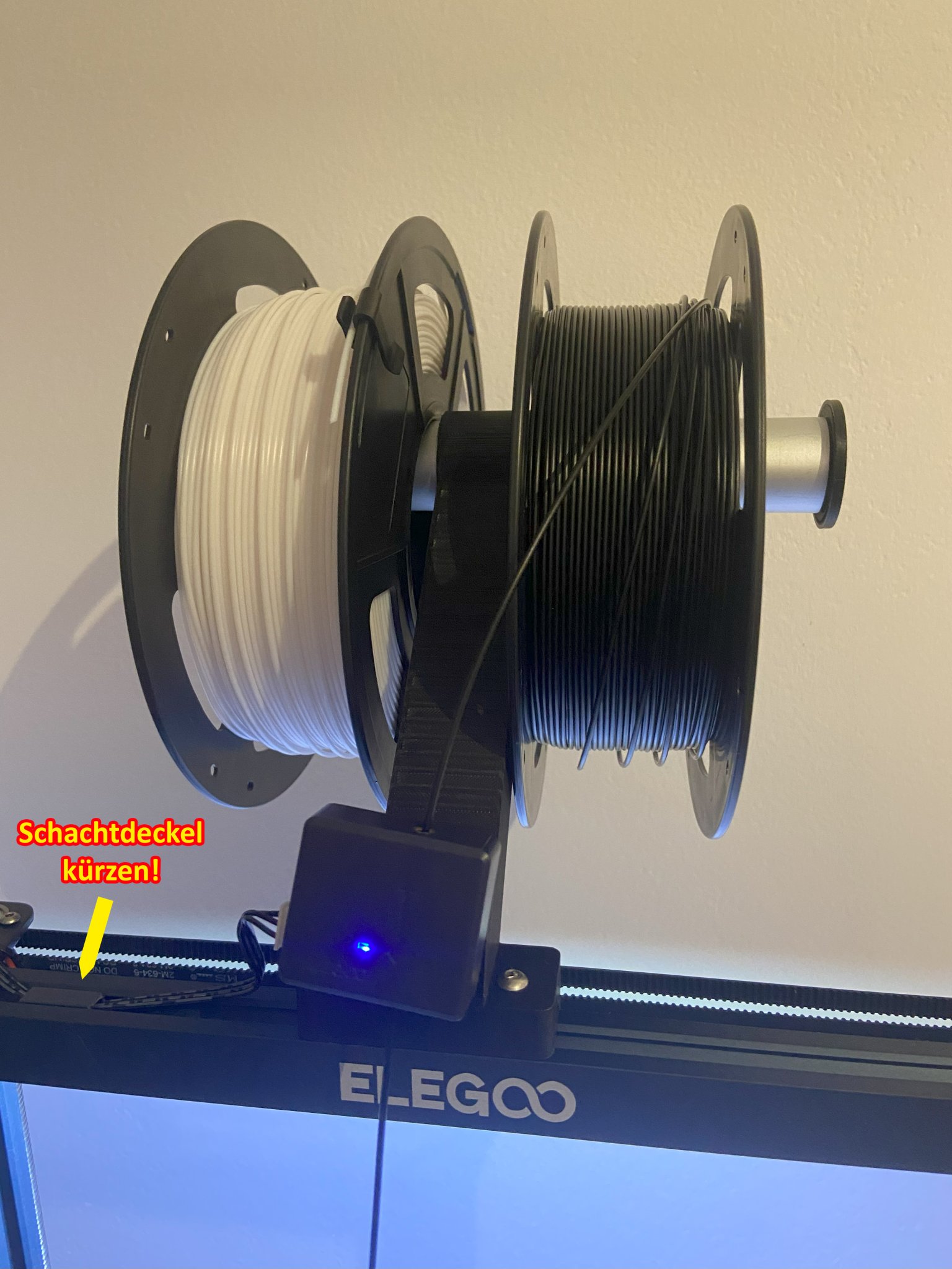 Tiêu đề Neptune 4 Pro Doppel-Filamenthalter mit Kugellager - Sensor mittig