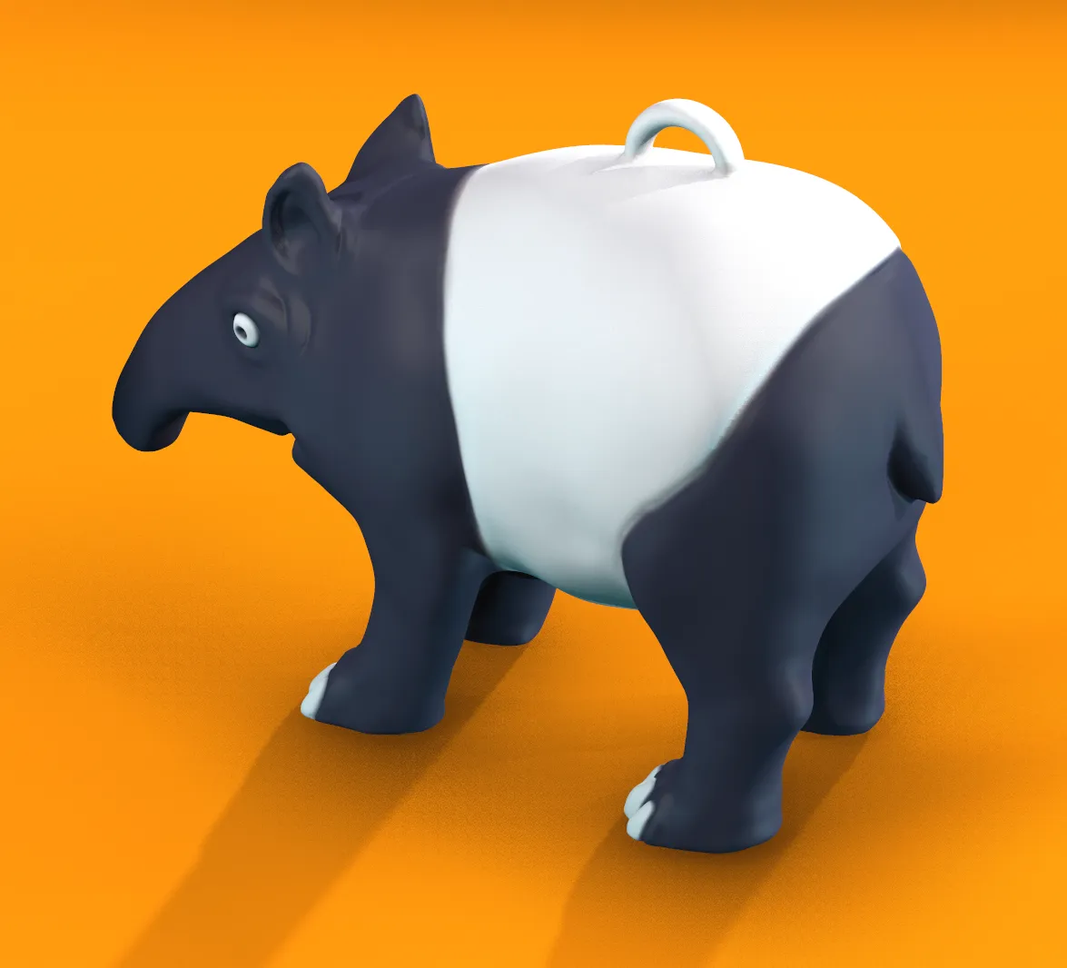 Tiêu đề Tapir Tóm tắt Phiên bản 3D của linh vật tạp chí heo