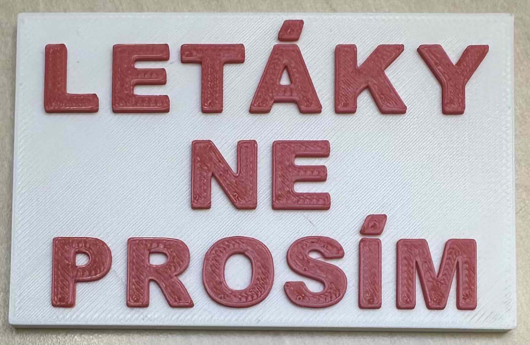 Title Nápis Letáky ne prosím na schránku Tóm tắt Jednoduchý nápis