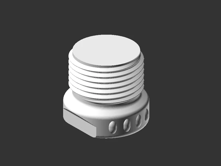 Tiêu đề Ổ cắm G⅜ Thread BWS 38 Tóm tắt Nút mù G38 Ren Stopfe