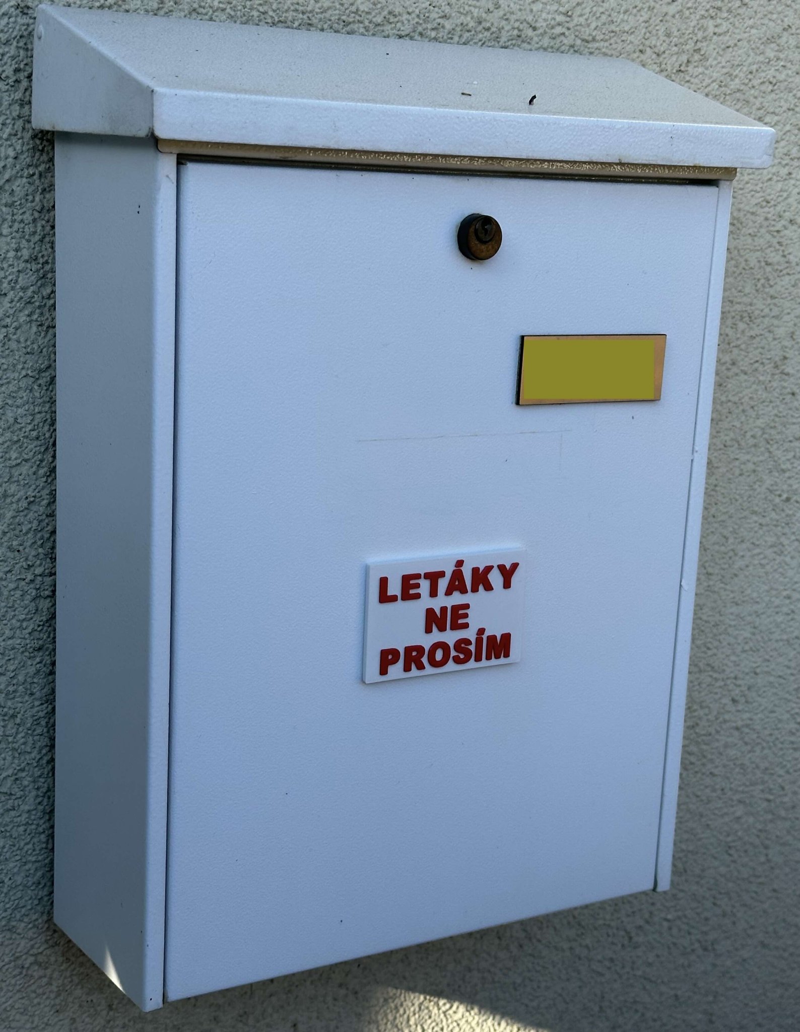 Title Nápis Letáky ne prosím na schránku Tóm tắt Jednoduchý nápis