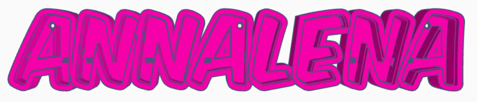 Tiêu đề ANNALENA LED- Namenslampe Đèn tên Tóm tắt ANNALENA als dr