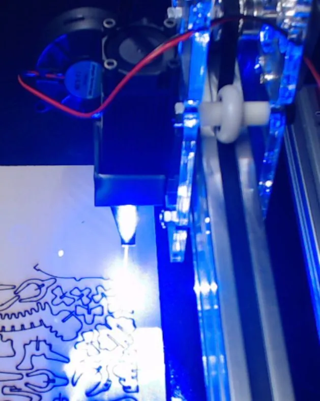 Bộ Trợ Khí Cho Máy Cắt Laser 30x30 + Quạt Ly Tâm 5015