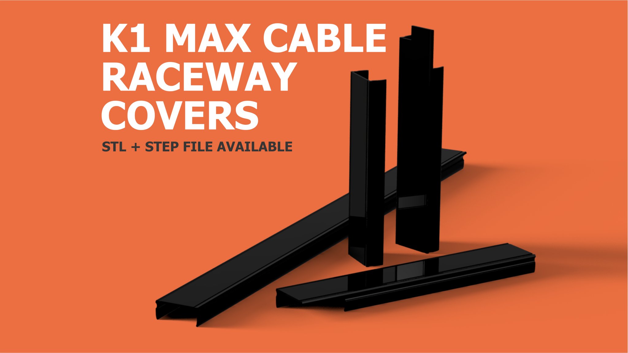 Tiêu đề Creality K1 MAX Cable Raceway Cover CAD Tóm tắt Mô hình CAD