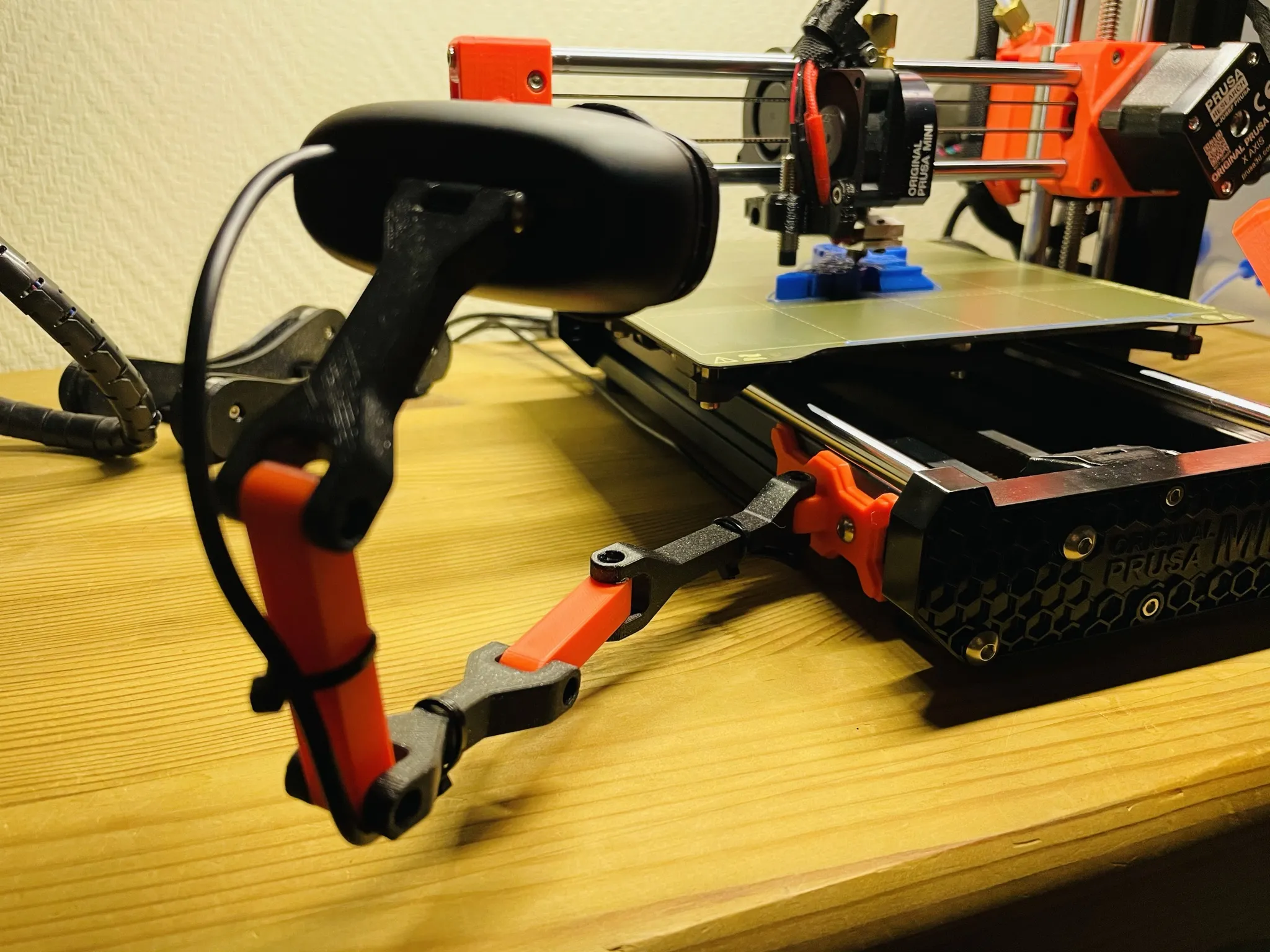 Giá đỡ và cánh tay kẹp webcam Logitech C270 cho Original Prusa Mini/MK3/MK4