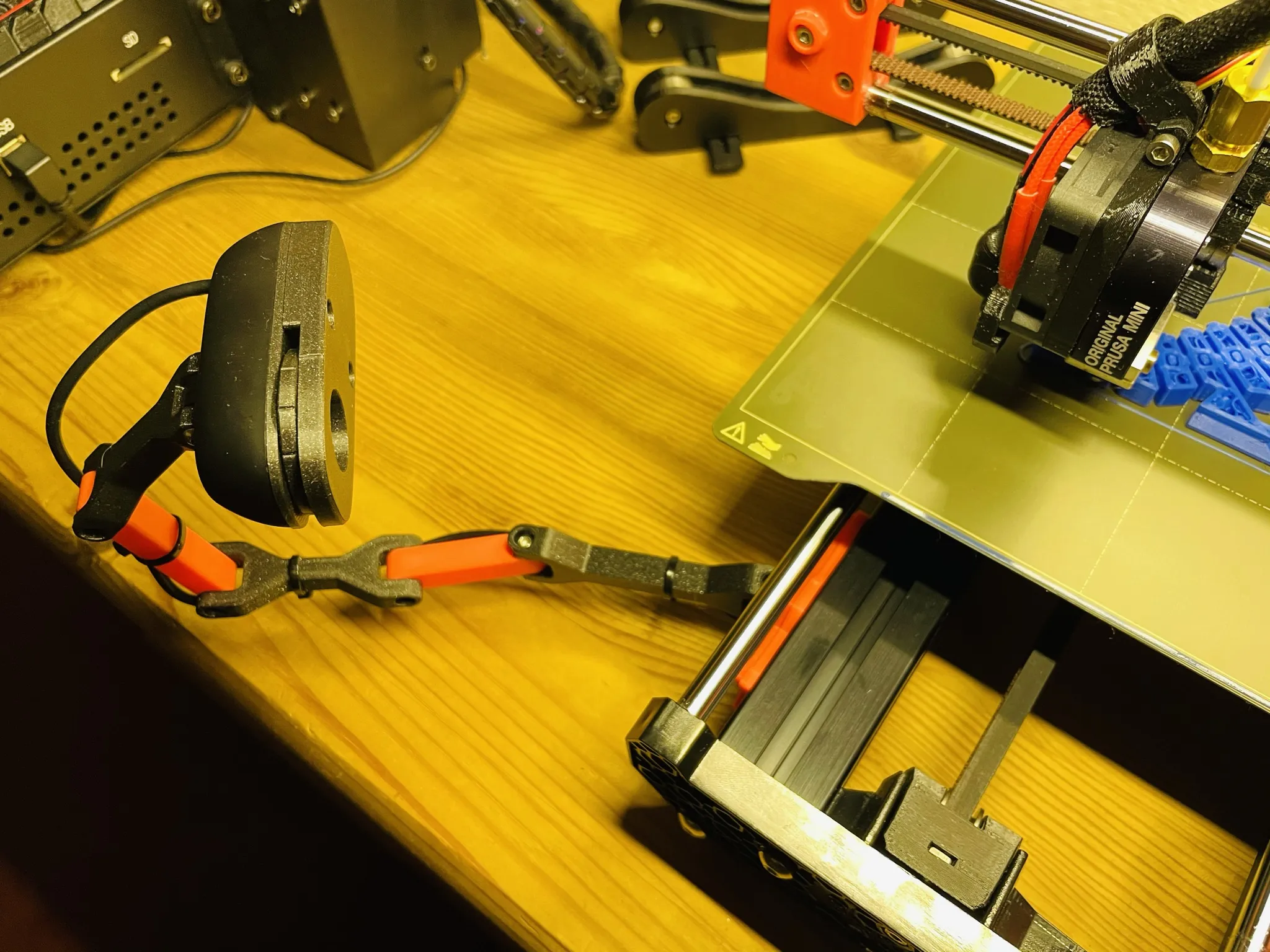 Giá đỡ và cánh tay kẹp webcam Logitech C270 cho Original Prusa Mini/MK3/MK4