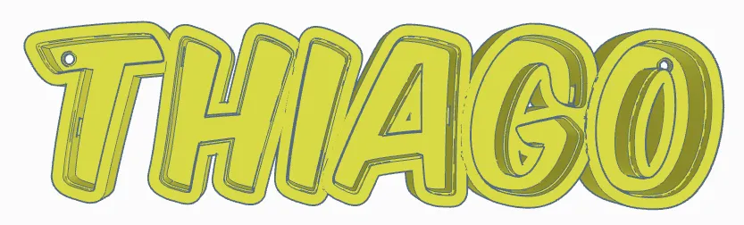 Tiêu đề THIAGO LED- Namenslampe Đèn tên Tóm tắt THIAGO als druckb